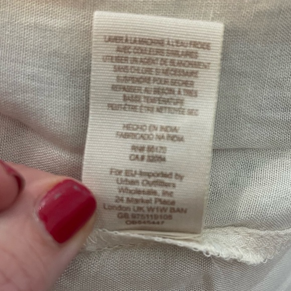 Prana Nieves sleeveless tank top pin tuck white large - Picture 8 of 11